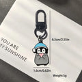Enamel Penguin Keychain Charms Black Lobster Clasp 2 Styles view 4