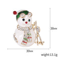 Assorted Enamel And Crystal Christmas Character Brooches view 6