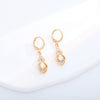 Clear Teardrop Huggies