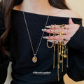 Brown Stone Style Pendant Necklaces in Four Distinct Designs view 1