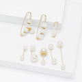 Assorted White Pearl Collar Bar and Safety Pin Set view 4