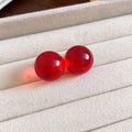 Translucent Round Stud Earrings in Six Candy Colors view 11