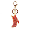 Rhinestone High Heel Boot Keychain, Five Color Styles view 5