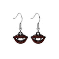 Vampire Lips and White Ghost Halloween Hook Earrings view 6