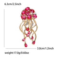 Crystal Jellyfish Brooch With Flowing Tentacles in Four Colors view 6