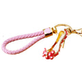 Polka Dot Bow High Heel Keychains in Blue, Pink and Black view 5