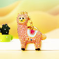 Jeweled Alpaca Keychains in Three Colors with Braided and Plain Loops view 10