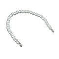 Faux Pearl Beaded Bracelet Silver-Tone Gold-Tone Clasp Three Sizes view 5