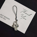 Clear Resin Alien Phone Strap Charms 8 Poses Plus Set view 3