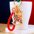 Jeweled Pack Horse Keychains With Color and Wrist Strap Options view 2