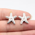 20x19mm 3.8g Antique Silver Zinc Alloy Starfish Loose Metal Beads for Bracelet Necklace Making
