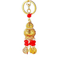 Illuminated Double Gourd Keychains With Coin and Bead Tassels view 5