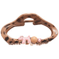 Leopard Print Oval Acrylic Claw Clip Pink Dog Bead Charm view 5