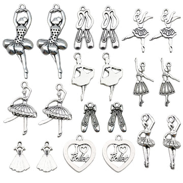 Antique Silver Flower Metal Charms with 11 Listed Options