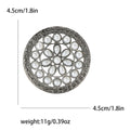 Round Pearl Lattice Brooch in an Antique Silver Tone view 6