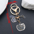 Six Black Cat Music Keychains with Instrument Motifs view 9