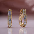 Gold Tone Round Hoop Pendant Connector for Jewelry Making view 1