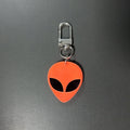 Neon Alien Head and UFO Acrylic Clip Keychains in Seven Designs view 6