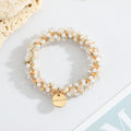 Crystal and Faux Pearl Spiral Hair Ties in Twelve Colorways view 10