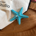 Starfish Duckbill Hair Clips Textured Resin 2 Colors view 7