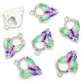 Colorful Hummingbird Crystal Metal Charms, 12 Designs view 11
