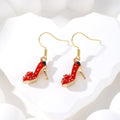 Gold Enamel UK Guard Boot Heel Sneaker Earrings 5 Styles view 6