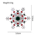 Red Gold Tone Christmas Stocking Crystal Enamel Fifteen Designs Metal Brooch Pin view 11