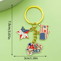 Heart Charm Keychains Featuring Blue Star Across 22 Pictured Variations view 9