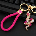 Mixed Jeweled Snake Keychains in Multiple Body and Attachment Styles view 2