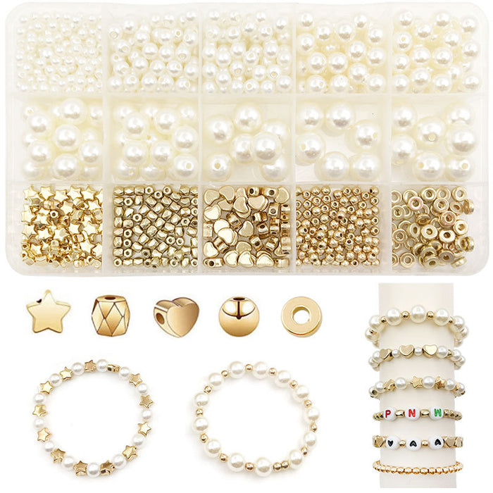 Yellow Spacer Bead Metal Beads with 2 Listed Options