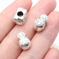 14x9.4x9mm 3.6g Multicolor Zinc Alloy Matryoshka Doll Large Hole Spacer Beads for Handmade Jewelry Making