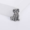 Crystal Bulldog Brooch In Gold And Silver Tones Decorative Lapel Pin view 5
