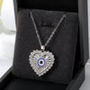 Silver Crystal Heart