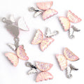 Pastel Double Wing Butterfly Metal Charms, 24 Colorways view 9