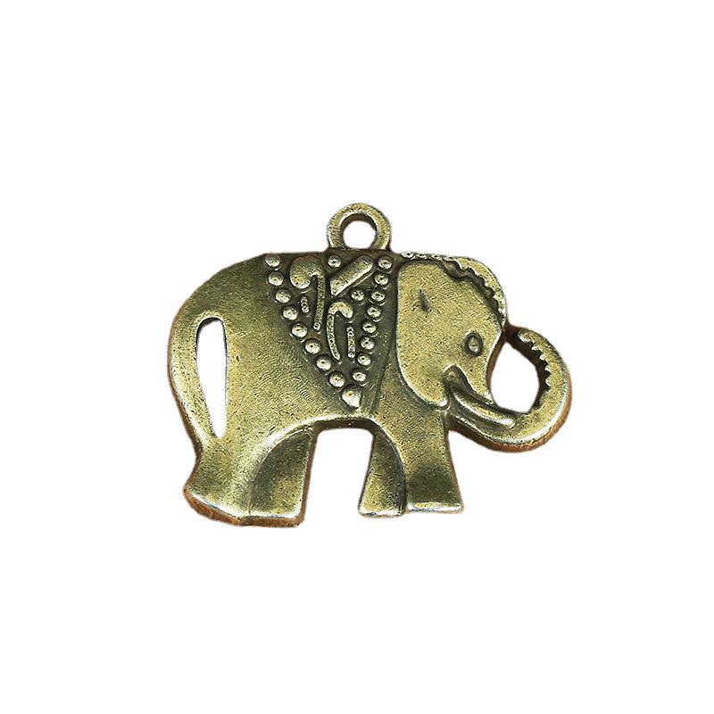 22x25mm Vintage Elephant Alloy Charm Pendant
