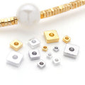 Flat Square Disc Metal Spacer Beads for Jewelry Making view 3