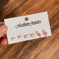 Fruit Nature and Animal Mini Stud Earring Three Pair Sets view 7