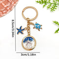 Starfish, Conch and Shell Charm Keychains Featuring Blue Starfish Across 66 Variations view 10