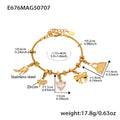 Stainless Steel Charm Bracelets Heart Infinity Star Handbag Motifs view 11