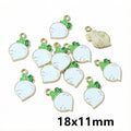 Colorful Enamel Vegetable Charms in Forty Two Small Designs view 12