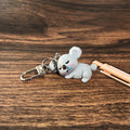 Koala Otter and Flamingo Animal Clip Keychains in Five Designs view 3