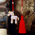 Crystal Zebra Keychains with Corded Plain and Car Hanging Options view 4