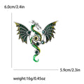 Steampunk Enamel Dragon Brooch Pin With Gears 4 Colors view 9