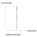Rhinestone Wheat Ear Tassel Brooch Six Color Styles Long Drop view 8