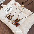 Wooden Animal Camera Pendant Cord Necklace Pendant Jewelry view 4