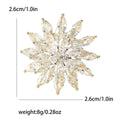 Layered Crystal Snowflake Brooch in Nine Bright Jewel Colors view 8