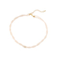 Gold Twisted Double Pearl Strand Choker Necklace Single Style view 5