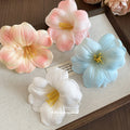 Foam Lily Flower Duckbill Hair Clip Pink White Blue view 4