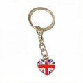 Heart Flag Keychains With Split Rings in Eleven Country Designs view 6
