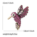 Antique Gold Rhinestone Hummingbird Brooch Four Colors view 8